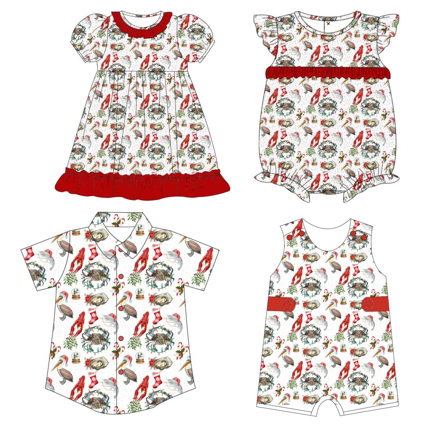 Coastal Christmas Kid's Pieces (preorder)